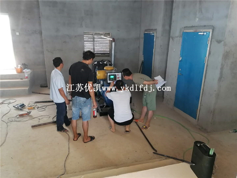 2020年7月25日，120KW濰柴雷納交付廣西某安置房備用電源使用