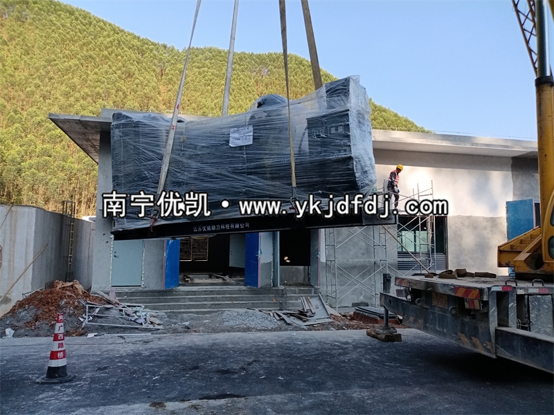 2022年12月15日，120kw-500kw上柴發(fā)電機(jī)組某高速公路安裝現(xiàn)場(chǎng)