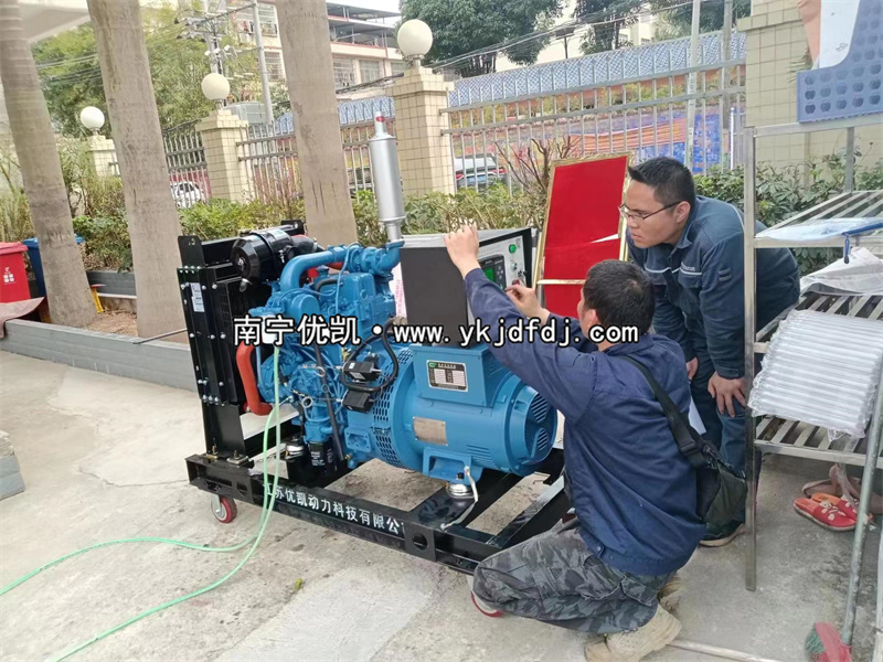 2023年3月21日，防城港上思縣20kw玉柴發(fā)電機組到貨現(xiàn)場