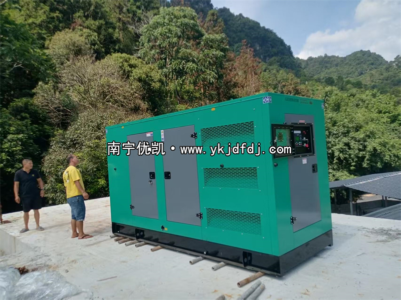 2025年9月5日，崇左項目200kw低噪音柴油發(fā)電機組卸貨試機